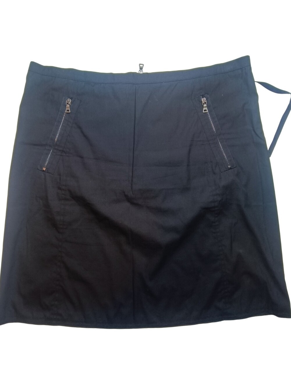 VINTAGE Y2K PRADA SPORT Cotton-Nylon Utility Zipper Mini Skirt IT 44